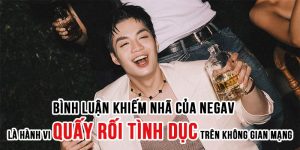 bình luận khiếm nhã của negav